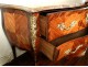 Large Louis XV commode inlaid rosewood Maclard purple castle 18th
