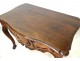 Table game console Lyon Walnut rustic hunting eighteenth