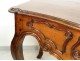 Table game console Lyon Walnut rustic hunting eighteenth