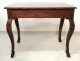 Table game console Lyon Walnut rustic hunting eighteenth