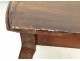 Table game console Lyon Walnut rustic hunting eighteenth