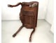 Table game console Lyon Walnut rustic hunting eighteenth