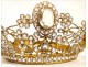 Virgin crown tiara golden brass nineteenth