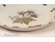 Earthenware plate Nevers botanical decor eighteenth