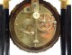 Columns blackened wood clock gilded bronze swans First Empire XIX crowns
