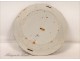 Earthenware plate La Rochelle, and Flower Chinese, XVIII