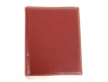 Briefcase red leather Hermes Paris twentieth century