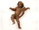 Polychrome wood sculpture statue angel cherub church Louis XVII