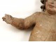 Polychrome wood sculpture statue angel cherub church Louis XVII