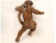 Polychrome wood sculpture statue angel cherub church Louis XVII