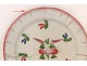 The earthenware plate Islettes Flowers, eighteenth