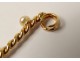 Pin in 18K solid gold pearls gold brooch twentieth century