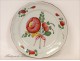 Earthenware plate Islettes, Flowers, eighteenth