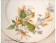 4 China plates of Vierzon, flowers and gilding, nineteenth