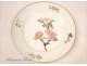 4 China plates of Vierzon, flowers and gilding, nineteenth