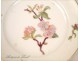 4 China plates of Vierzon, flowers and gilding, nineteenth