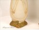 Pair of Royal Dux porcelain vase Art Nouveau Bohemia nineteenth