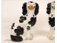 Pair of Staffordshire earthenware dog nineteenth