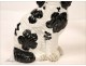 Pair of Staffordshire earthenware dog nineteenth