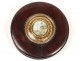 Round pasteboard box erotic set under glass boat XIXth castle