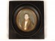 Miniature painted portrait young nobleman nineteenth century bourgeois Pollet