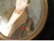 Miniature painted portrait young nobleman nineteenth century bourgeois Pollet