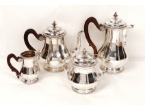 Tea coffee service silver goldsmith Minerva Puiforcat 2.316 kg nineteenth