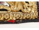 Louis XIV mirror glazing beads embossed copper gilded glass bizautée nineteenth