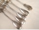 Lot silver flatware community Daughters Holy Spirit 380gr Minerva 19th