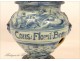 Earthenware pot pharmacy Albarello Italy, seventeenth