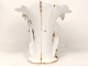 Paris porcelain vase bird-nester character gilding flowers nineteenth