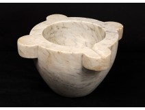 White marble mortar apothecary mortar nineteenth century