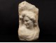 Carrara marble bust sculpture ancient vestal woman F.Jovino Italy twentieth