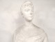 Plaster bust sculpture woman noble aristocrat eighteenth century