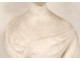Plaster bust sculpture woman noble aristocrat eighteenth century