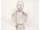 Carrara marble sculpture large bust notable Levarest Napoleon III nineteenth