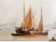 HST landscape marine fishing boats Belgium Europe France North nineteenth Murgua