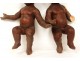 Sculptures pair cherubs putti cherubs carved pine wood eighteenth century