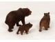 Three bears bear sculptures carved Black Forest Black Forest nineteenth