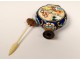 Chinese cloisonné snuff opium characters snakes enamels nineteenth