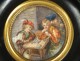 Painted miniature figures Musketeers tavern card game nineteenth