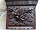 Grandfather Clock Norman Saint-Nicolas carved oak flowers birds nineteenth