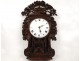 Grandfather Clock Norman Saint-Nicolas carved oak flowers birds nineteenth