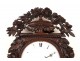 Grandfather Clock Norman Saint-Nicolas carved oak flowers birds nineteenth