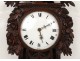 Grandfather Clock Norman Saint-Nicolas carved oak flowers birds nineteenth