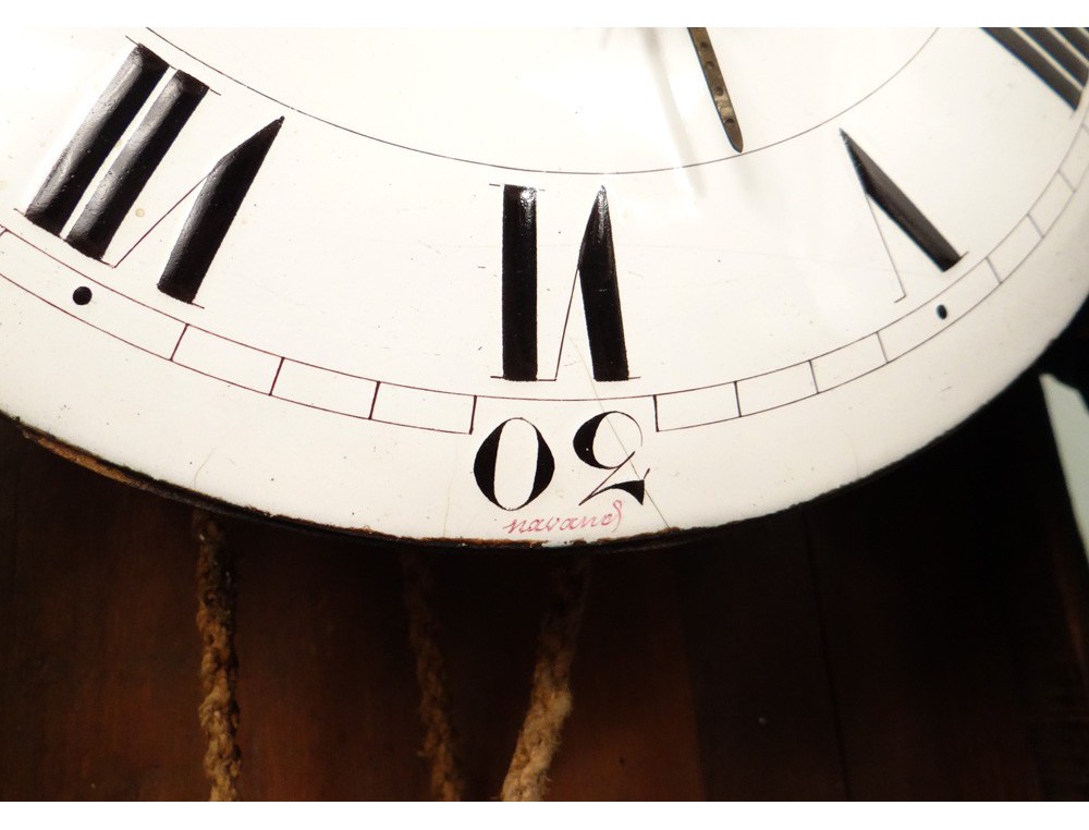 Grandfather Clock Norman SaintNicolas carved oak flowers birds