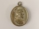 Reliquary pendant oval silver Chantal St. Francis de Sales nineteenth