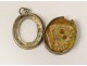 Reliquary pendant oval silver Chantal St. Francis de Sales nineteenth