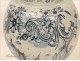 Delft blue faience white vase 17th seventeenth