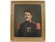 Pastel on canvas portrait soldier medal Third Republic officer Béry twentieth